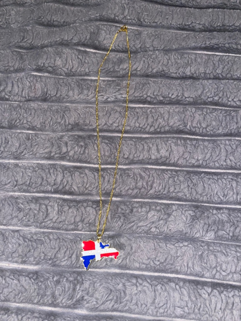 Dominican Republic gold necklace